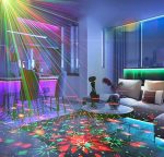 Lumières Disco Pour Fête – Boule Disco Rotative – LED – Stroboscope De Scène – Lumières Laser Rave – Activation Du Son – Télécommande – Image 9