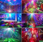 Lumières Disco Pour Fête – Boule Disco Rotative – LED – Stroboscope De Scène – Lumières Laser Rave – Activation Du Son – Télécommande – Image 6