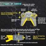 Voiture Télécommandée Avec Rotation à 360 Degrés - Musique Et Lumières - Vapeur – Image 9