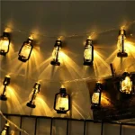 Guirlande lumineuse Led en Plastique pour Décoration du Ramadan et De L’Aïd – 20 LED - 3M – Deux Modes D’éclairage – Image 2