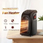 Chauffage Électrique Portable 400 W - Utilisation Simple Et Rapide - Ventilateur À Air Chaud – Image 10