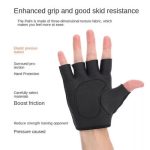 Paire De Gants De Musculation Pro De Haute Qualité Avec Bande De Poignet - Noir – Image 3
