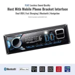 Pack Voiture Complet 1 Poste Radio Bluetooth MP3 + 1 Panneau LED Flexible RGB + 1 Pompe À Pneus Portable 120W + Cadeau [Chargeur Voiture Bluetooth Multifonction] – Image 4