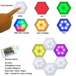Pack De 3 Lumière Murale Hexagonale Quantique Intelligente à LED RVB Avec Télécommande – Image 3