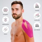 Generic Bande Anti-douleur Et L'inflammation Kinesiology Tape 5m x 5cm - Rose – Image 3