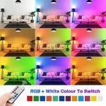Pack De 4 Lampes Led RGB 6 Couleurs + Blanc - 10W - E27 - 700 Lumen + Télécommande – Image 4