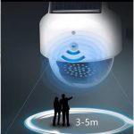 Lampe Solaire avec Détecteur De Mouvement forme Caméra Surveillance et avec Télécommande – Image 6