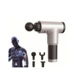 Pistolet De Massage Des Tissus Profonds - 4 Accessoires Pour Différentes Zones Du Corps - Rechargeable - Gris – Image 3