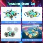 Voiture Télécommandée Avec Rotation à 360 Degrés - Musique Et Lumières - Vapeur – Image 10