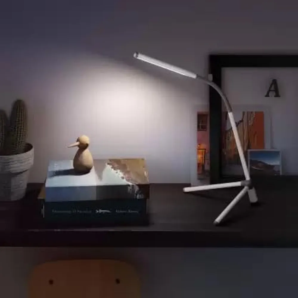 31wnyjmiVL._AC_UF10001000_QL80_FMwebp_.webp Lampe de Bureau à Led - Flexible - Avec Prise Multifonction De Chargement USB - Portable et Réglable - Gris – Image 1