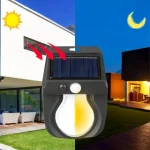 Lampe à Énergie Solaire - Étanches - Sécurité Avec Capteur De Mouvement