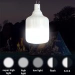 Lampe de Camping LED - Blanc Avec Éclairage De Tente D'urgence - Lanterne De Patio - Rechargeable - Étanche – Image 4