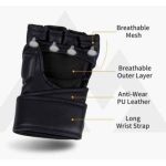 Gants De Protection MMA Professionnelle -  Taille M - Haute Qualité - Noir (Copie) – Image 4