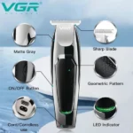 Tondeuse À Cheveux Professionnelle Rechargeable - VGR V-030 – Image 6