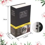 Coffre-Fort Créatif En Forme Livre – Avec 2 Clés – 24 Cm × 15,5 Cm × 5,5 Cm Noir – Image 2