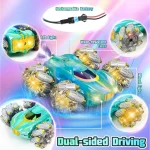 Voiture Télécommandée Avec Rotation à 360 Degrés - Musique Et Lumières - Vapeur – Image 12