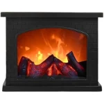 Cheminée Décorative Tactile Avec Effet Flamme - Alimentation USB Et Piles - Décoration Intérieure – Image 8