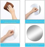 Miroir Acrylique Autocollant HD - Rond Sticky - Grand Sans Cadre - (24 x 24 cm x 2 mm) – Image 3