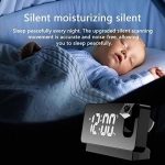 Réveil LED Rotatif à 180 Degrés- Projection Numérique-USB-Température Créative – Image 4