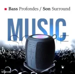 Haut-parleur Bluetooth - Portable - Originale - Couleur RGB - Connexion Basse - Etanche – Image 5
