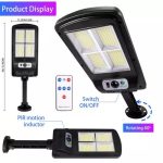 Projecteur Solaire Led - Étanche - Capteur de Mouvement - 3 Modes + Télécommande – Image 6