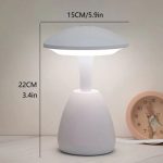 Lampe De Table LED Sans Fil - 3 Modes - Interrupteur Tactile - Rechargeable - Blanc – Image 7