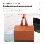 Étui à Lunettes Pliable 3 En 1 En Cuir PU - Multi-usages - Marron – Image 10