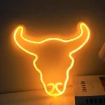 Enseigne Lumineuse Led En Néon (Taureau)  - USB - Décoration - Jaune – Image 7