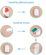 Sonnette intelligente Sans Fil - 100 Mètres - 32 Mélodies - Blanc – Image 3