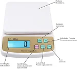 Balance De Cuisine Électronique - Avec Écran Rétroéclairé LED - 1g/10kg – Image 2