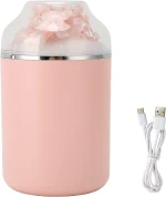 Humidificateur De Fleurs Éternelles - 280 ml - Grande Taille De Brume - Chargement USB - Diffuseur D'huiles Essentielles Silencieux Avec Lumière Ambiante – Image 7