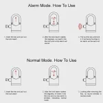 Serrure D'alarme Haute Sécurité - Usage Multiple - Trois Clés – Image 6