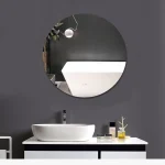 Miroir Acrylique Autocollant HD - Rond Sticky - Grand Sans Cadre - (24 x 24 cm x 2 mm) – Image 9