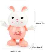 Jouet Lapin Musical Pour Enfants – avec Lumières – Éducatif Interactif pour Le Développement Des Enfants – Image 4
