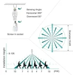 Support Ampoule à Vis - LED - Détecteur de Mouvement Infrarouge – Image 2