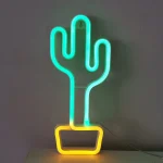 Enseigne Lumineuse Led En Néon (Plante d'aloe vera )  - USB - Décoration – Image 3