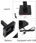 Lampe De Table Lumineuse - Forme Arbre Fleuri - USB – Image 4