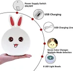 Lampe De Chevet – Design Étoile Mignon Pour Enfants – Lampe De Chevet à Détection De Lumière – Image 10