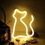 Enseigne Lumineuse Led En Néon ( Chat) - USB - Décoration