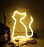 Enseigne Lumineuse Led En Néon ( Chat) - USB - Décoration