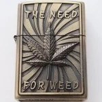 Coffret Briquet De Luxe Métallique 3D Avec Filtre à Cigarette à Tabac Réutilisable Et Recharge De Liquide - NEED FOR WEED – Image 3