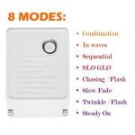 Pack De 10 Guirlande De Fête Lumineuse Décorative - Étanche - 8 Modes - 100 LED - Double Fiche - 100M - Jaune – Image 6