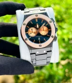 Montre Hublot Pour Homme – Bracelet En Acier Inoxydable – Résistance à l'eau - Qualité Premium