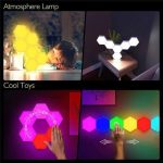 Pack De 3 Lumière Murale Hexagonale Quantique Intelligente à LED RVB Avec Télécommande – Image 5