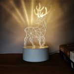 Veilleuse 3D En Forme Gazelle - LED - USB Power - Lampe Décoratif – Image 2