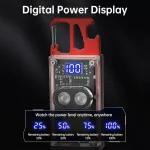 Lampe De Poche LED - Allumer la cigarette à Énergie Solaire - Rechargeable - Multifonction - 8 Modes D'éclairage - Coupe-ceinture De sécurité - Tournevis – Image 3