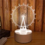 Veilleuse 3D En Forme Parc D'attractions - LED - USB Power - Lampe Décoratif – Image 8