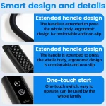 Pistolet De Massage à Manche Allongé - Masseur Dorsal en U - Soulagement Des Douleurs Des Tissus Profonds Avec 4 Têtes De Massage – Image 7