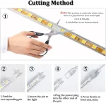 Ruban LED - 20 Mètres - 220V Recoupable - IP65 - Blanc Froid 6000K - 8000K - Blanc – Image 10