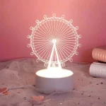 Veilleuse 3D En Forme Parc D'attractions - LED - USB Power - Lampe Décoratif – Image 7